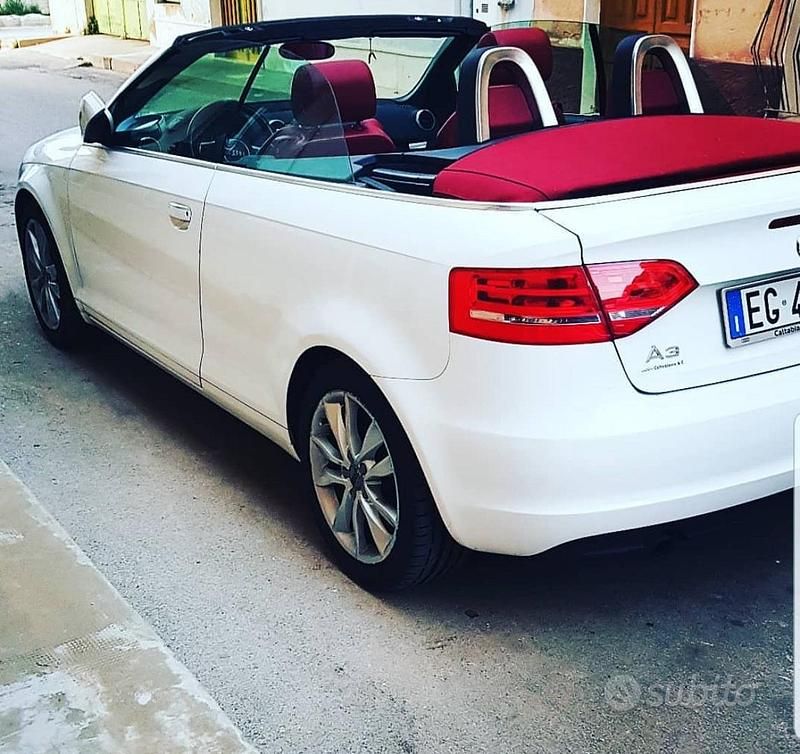 Usata Audi A3 Cabriolet 105 CV (77 kW) 2011 Bianco Cabrio