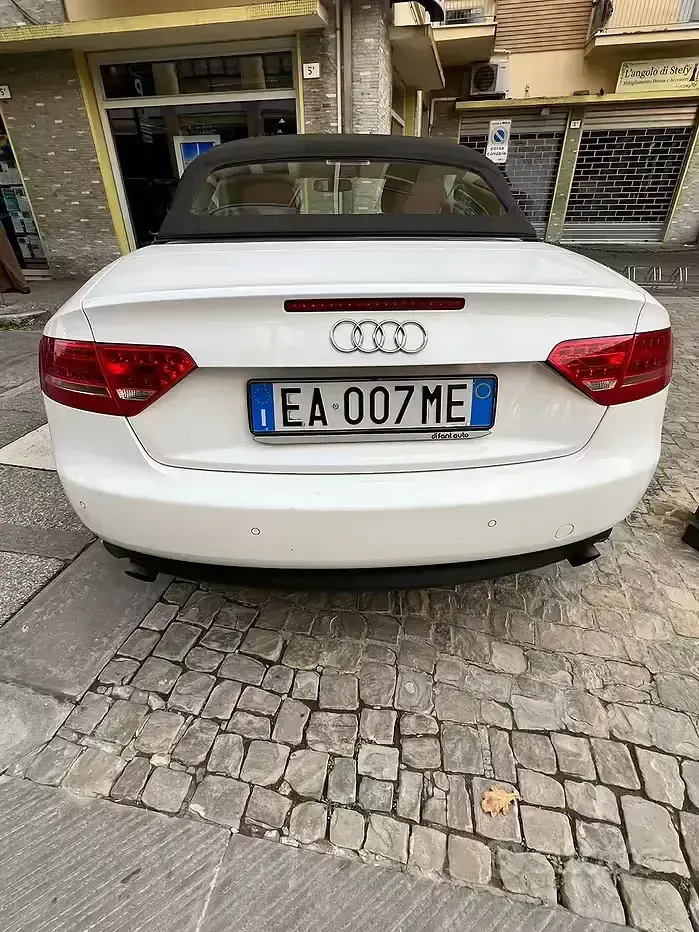 Usata Audi A5 Cabriolet 211 CV (155 kW) 2010 Bianco Cabrio
