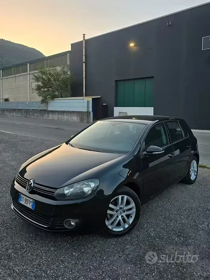 Usata VW Golf VI Highline 122 CV (89 kW) 2009 Nero Berlina