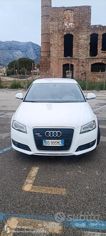 Usata Audi A3 S-Line 140 CV (102 kW) 2009 Bianco Utilitaria