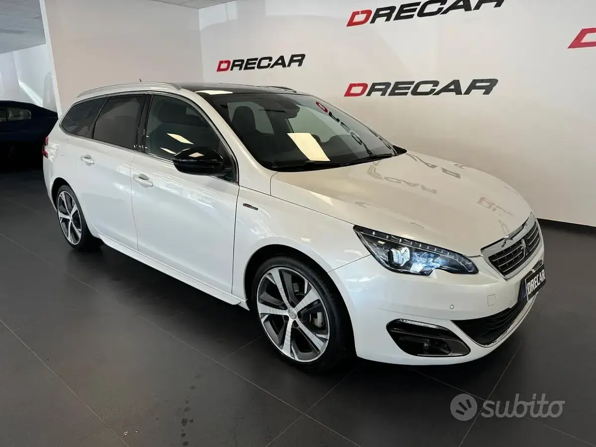 Usata Peugeot 308 GT-line 120 CV (88 kW) 2016 Bianco Station wagon