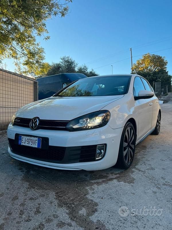 Usata VW Golf VI GTD 170 CV (125 kW) 2012 Bianco Utilitaria