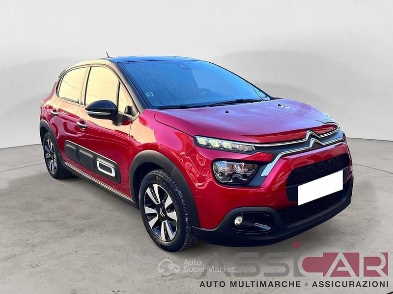 Rosso Usata 2023 Citroën C3 PureTech Tre volumi | 13.900 € (Buon prezzo) - Immagine 1/4