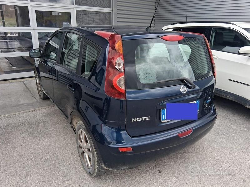 Usata Nissan Note Acenta 88 CV (64 kW) 2010 Blu Utilitaria