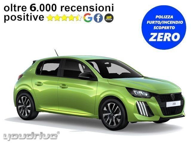 Nuova Peugeot 208 Style 75 CV (55 kW) 2025 Verde Utilitaria