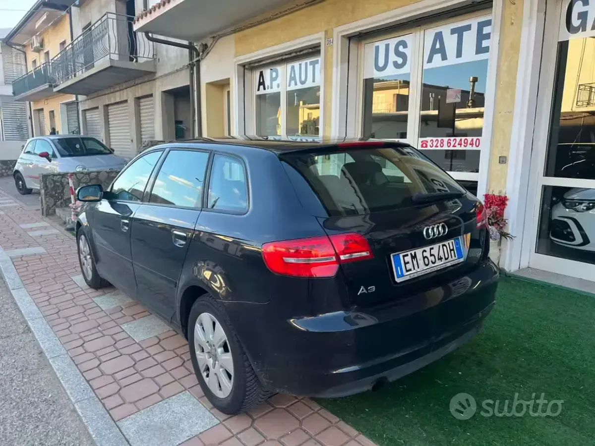 Usata Audi A3 Attraction 90 CV (66 kW) 2013 Nero Berlina