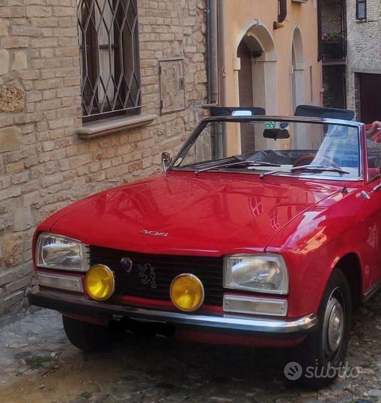 Usata Peugeot 304 S 1970 Rosso Cabrio