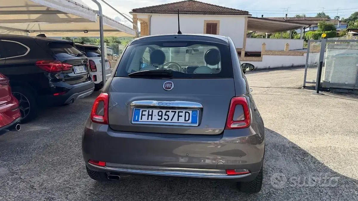 Usata Fiat 500 Lounge 69 CV (50 kW) 2017 Grigio Berlina