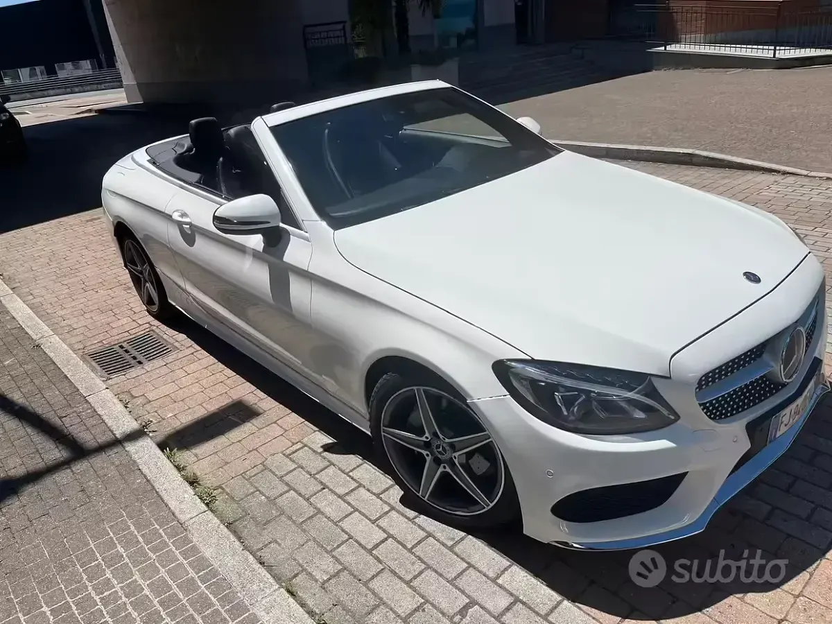 Usata Mercedes C220 170 CV (125 kW) 2017 Bianco Cabrio