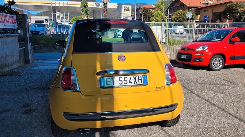 Usata Fiat 500C 95 CV (69 kW) 2013 Giallo Cabrio