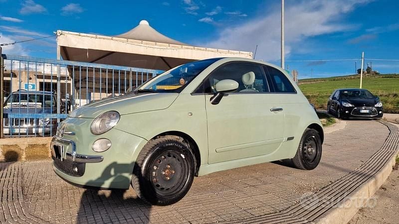 Usata Fiat 500 75 CV (55 kW) 2008 Verde Berlina