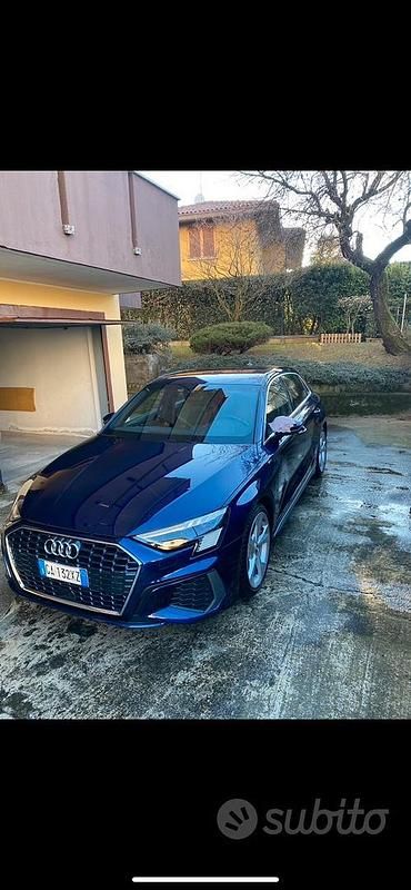 Usata Audi A3 S-Line 150 CV (110 kW) 2021 Blu Berlina