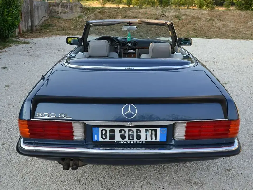 Usata Mercedes SL500 245 CV (180 kW) 1986 Blu/azzurro Cabrio