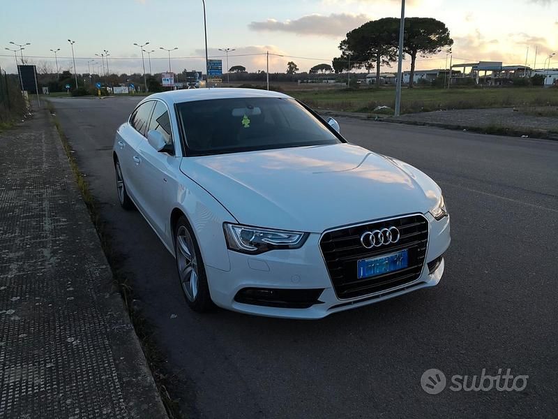 Usata Audi A5 S-Line 130 CV (95 kW) 2013 Bianco Coupé