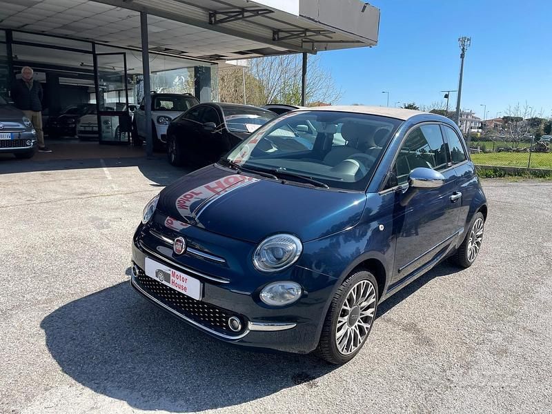 Usata Fiat 500C Lounge 69 CV (50 kW) 2019 Blu Cabrio