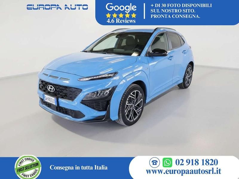 Usata Hyundai Kona N Line 120 CV (88 kW) 2021 Blu/azzurro SUV