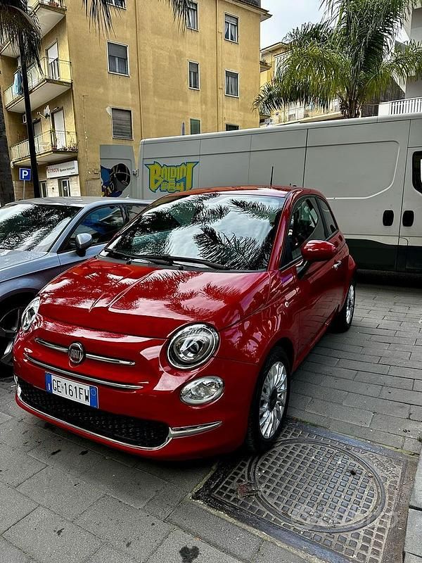 Rosso Usata 2021 Fiat 500 Due volumi | 10.500 € - Immagine 1/4