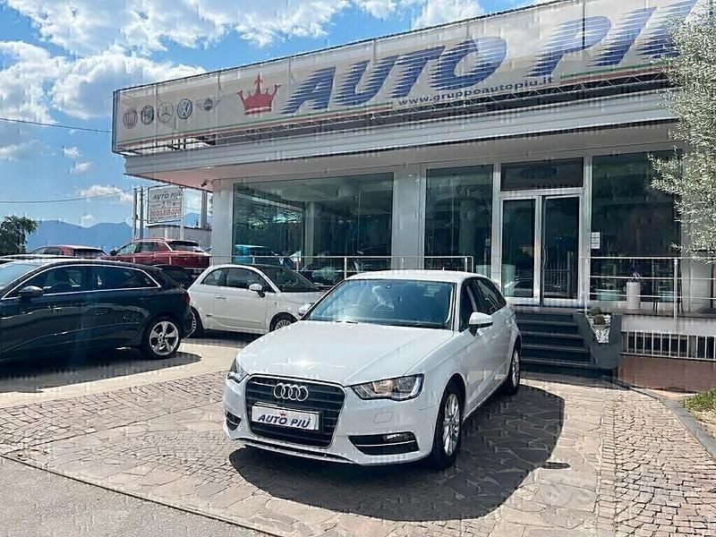 Usata Audi A3 Ambition 104 CV (76 kW) 2014 Bianco Berlina