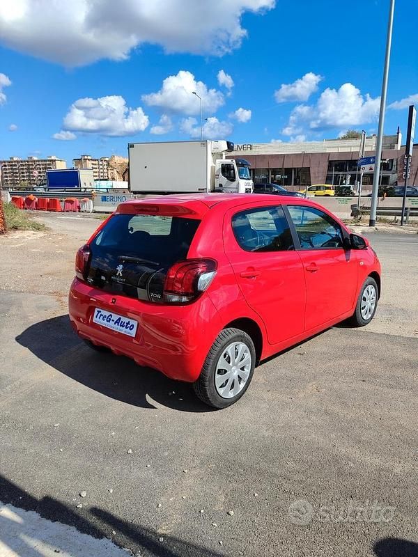 Usata Peugeot 108 Active 69 CV (50 kW) 2016 Rosso Utilitaria