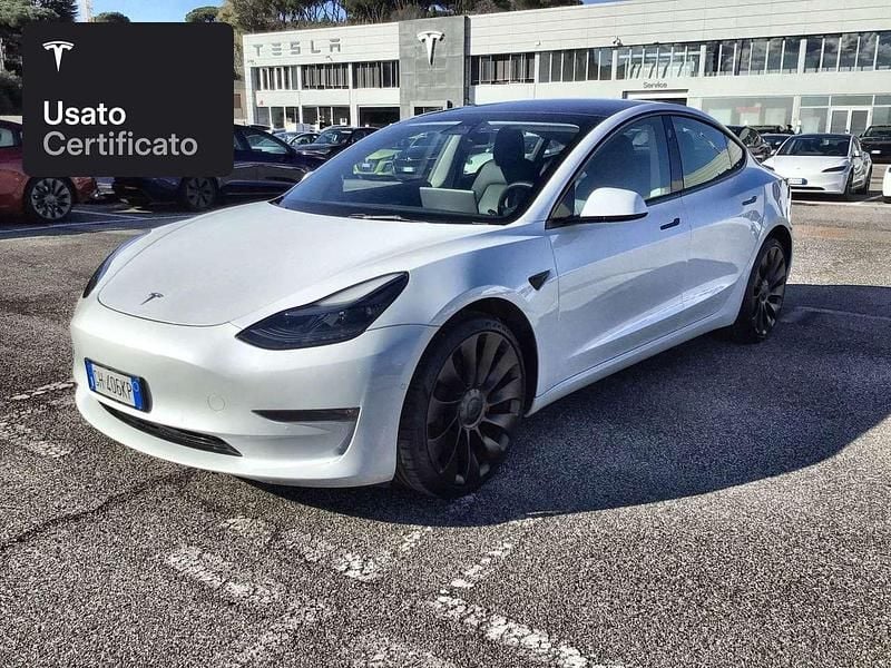Usata Tesla Model 3 Performance 377 kW (513 CV) 2021 Pearl white multicoat Berlina