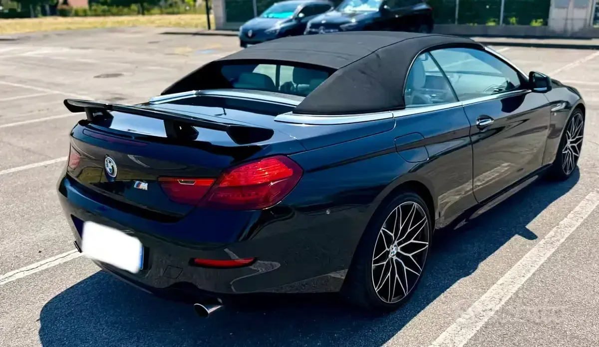 Usata BMW 640 Cabriolet M Sport 313 CV (230 kW) 2013 Nero Cabrio