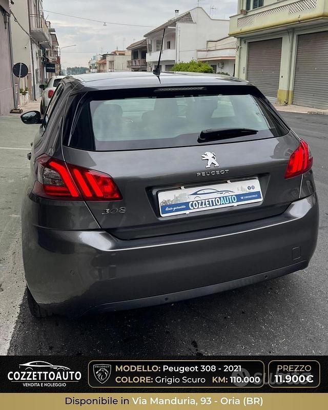 Usata Peugeot 308 Allure 131 CV (96 kW) 2021 Grigio Berlina