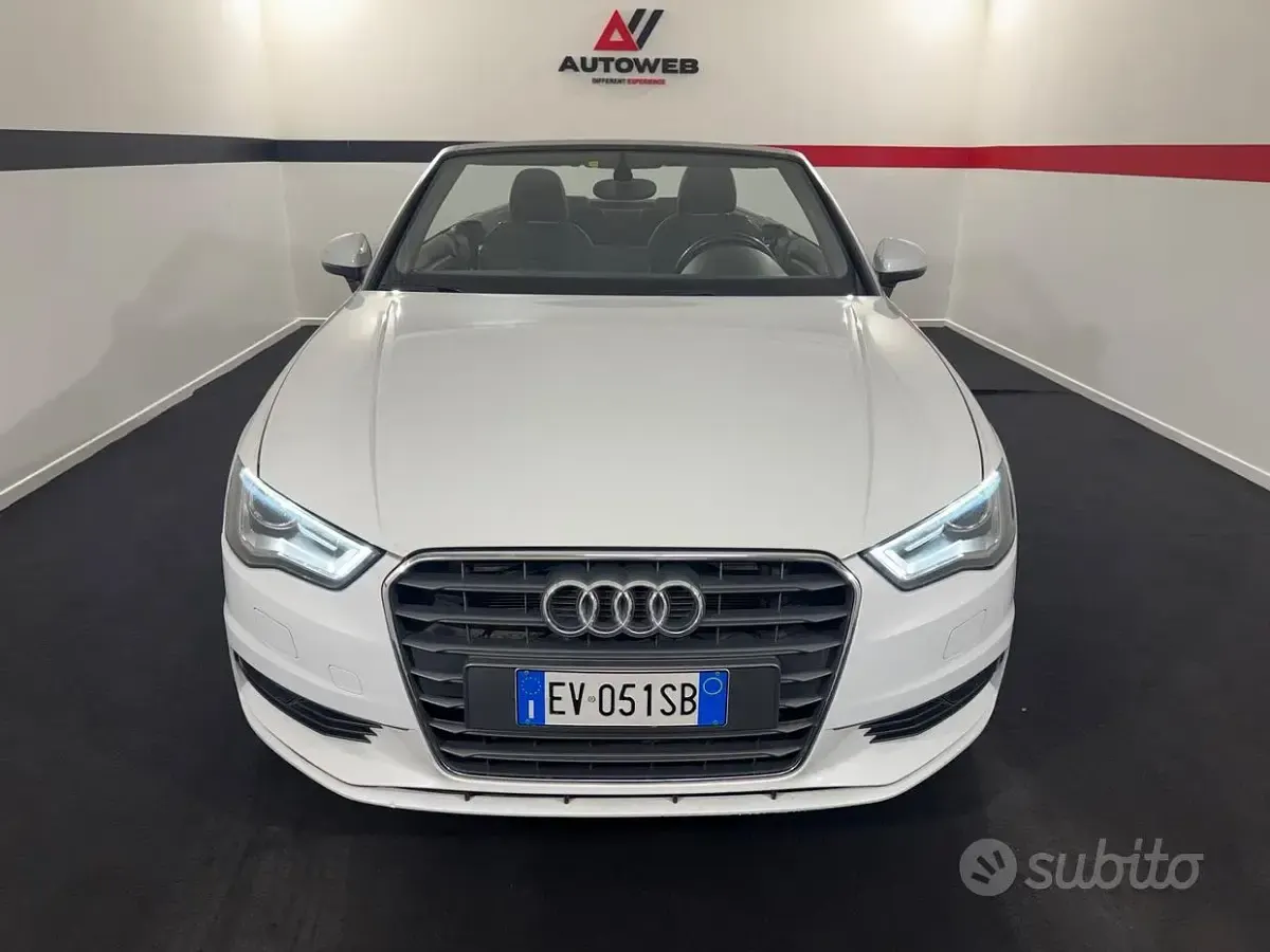 Usata Audi A3 Cabriolet 150 CV (110 kW) 2014 Bianco Cabrio