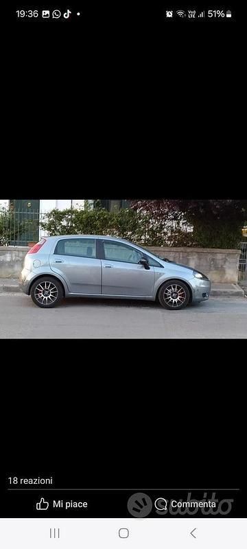 Usata Fiat Grande Punto 90 CV (66 kW) 2008 Grigio Utilitaria