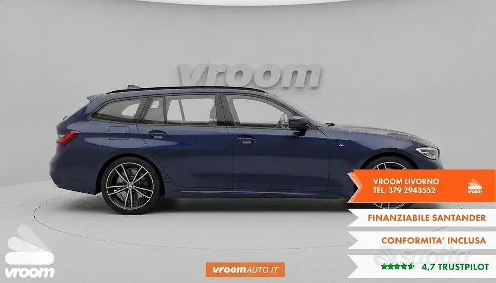 Usata BMW 330 M Sport 265 CV (194 kW) 2019 Blu/azzurro Station wagon