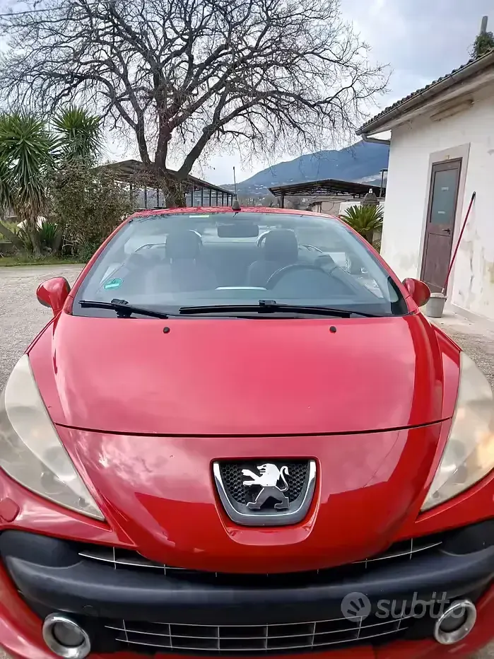 Usata Peugeot 207 CC 112 CV (82 kW) 2009 Rosso Cabrio