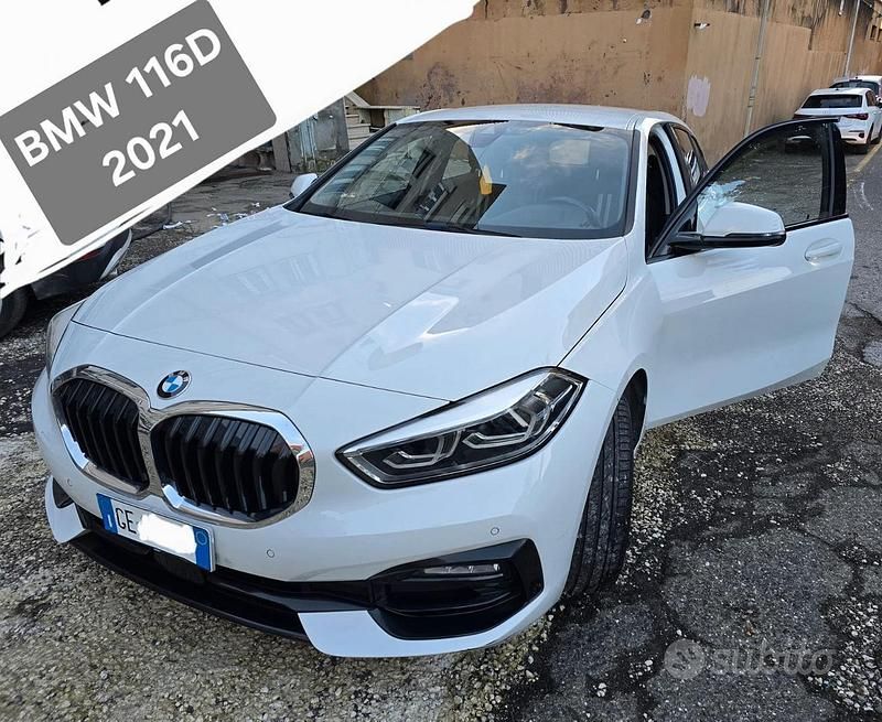 Usata BMW 116 Sport Line 116 CV (85 kW) 2021 Bianco Utilitaria
