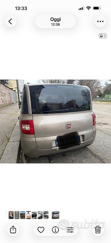 Usata Fiat Multipla Dynamic 120 CV (88 kW) 2008 Giallo Monovolume