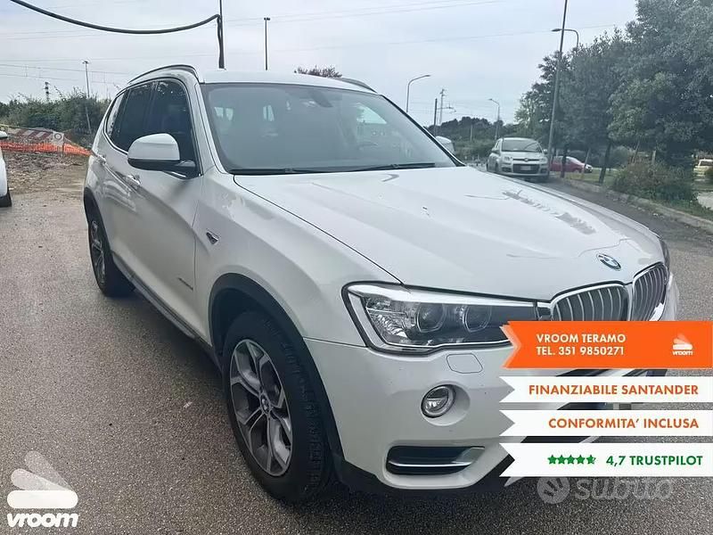 Usata BMW X3 Advantage 190 CV (139 kW) 2017 Bianco SUV