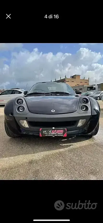 Usata Smart Roadster Passion 82 CV (60 kW) 2005 Nero Cabrio