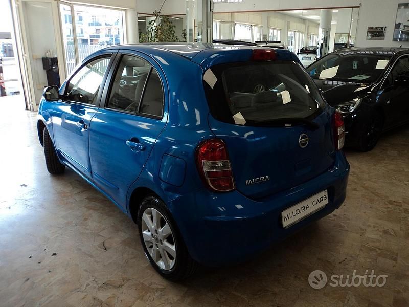 Usata Nissan Micra Acenta 80 CV (58 kW) 2011 Blu Utilitaria