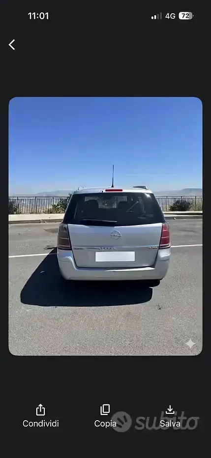 Usata Opel Zafira 120 CV (88 kW) 2006 Grigio Monovolume