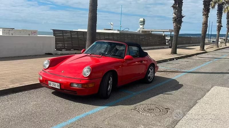 Usata Porsche 911 250 CV (183 kW) 1991 Rosso Cabrio