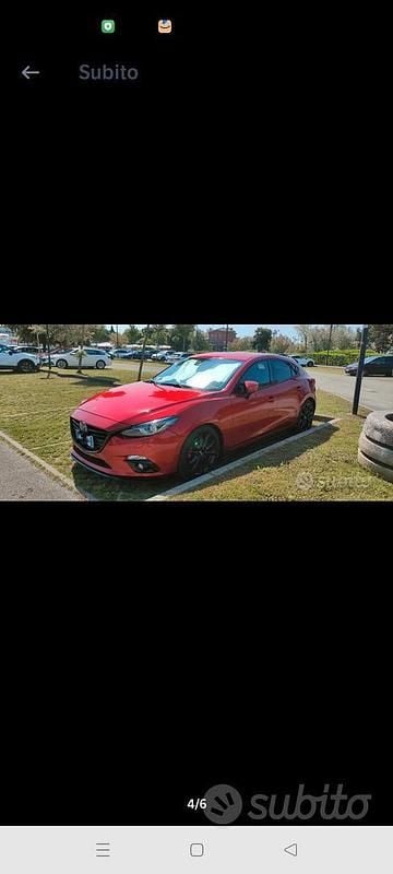 Usata Mazda 3 Exceed 150 CV (110 kW) 2014 Rosso Utilitaria