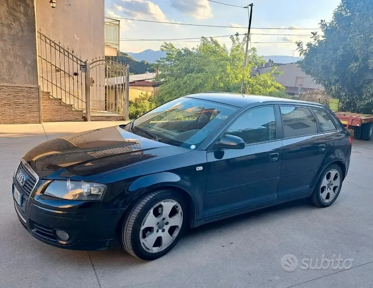Usata Audi A3 105 CV (77 kW) 2007 Nero Utilitaria
