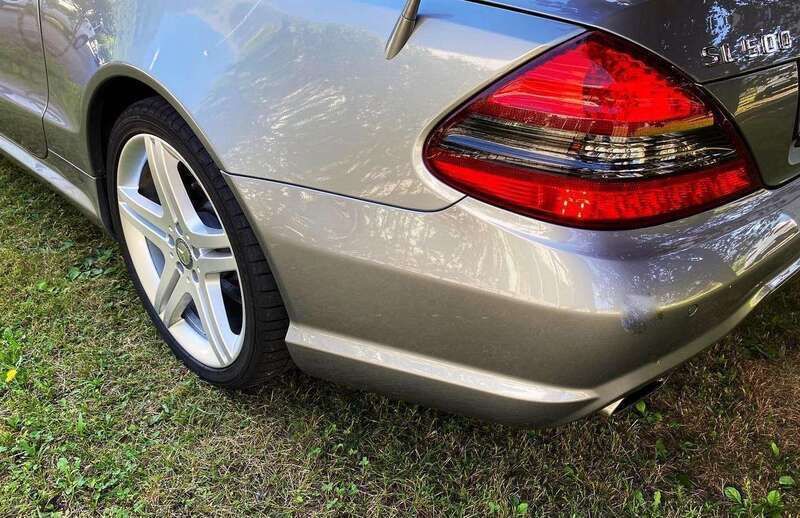 Usata Mercedes SL500 Sport 388 CV (285 kW) 2009 Grigio Cabrio