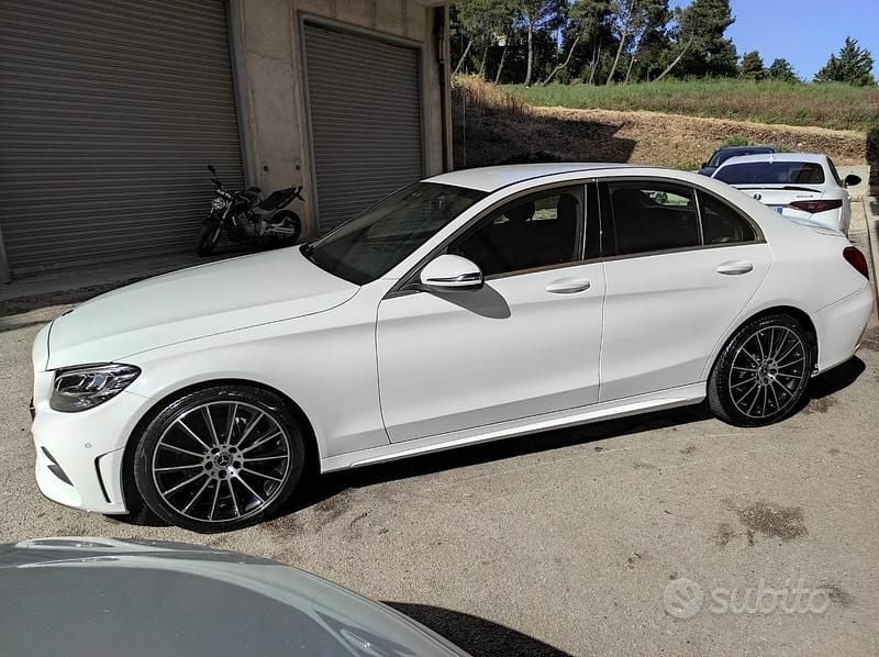 Usata Mercedes C220 Premium 194 CV (142 kW) 2019 Bianco Berlina