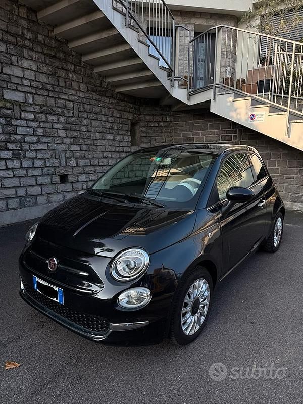 Usata Fiat 500 Lounge 69 CV (50 kW) 2019 Nero Utilitaria