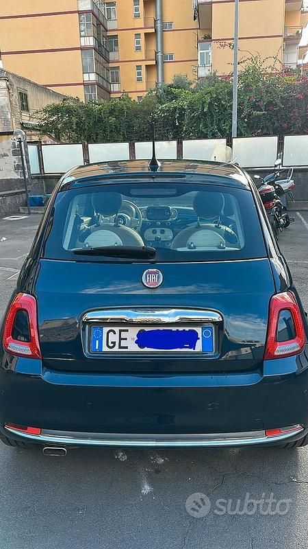 Usata Fiat 500 69 CV (50 kW) 2019 Blu Utilitaria