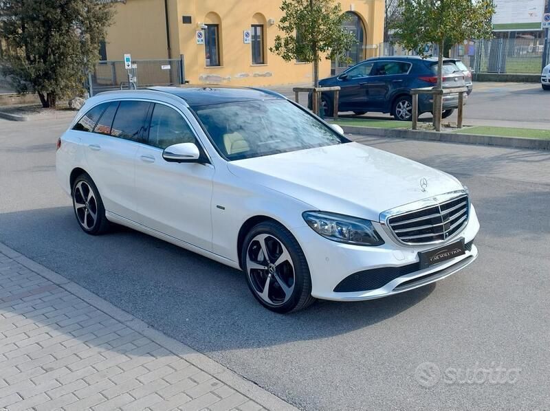 Usata Mercedes C300e Premium 194 CV (142 kW) 2020 Bianco Station wagon