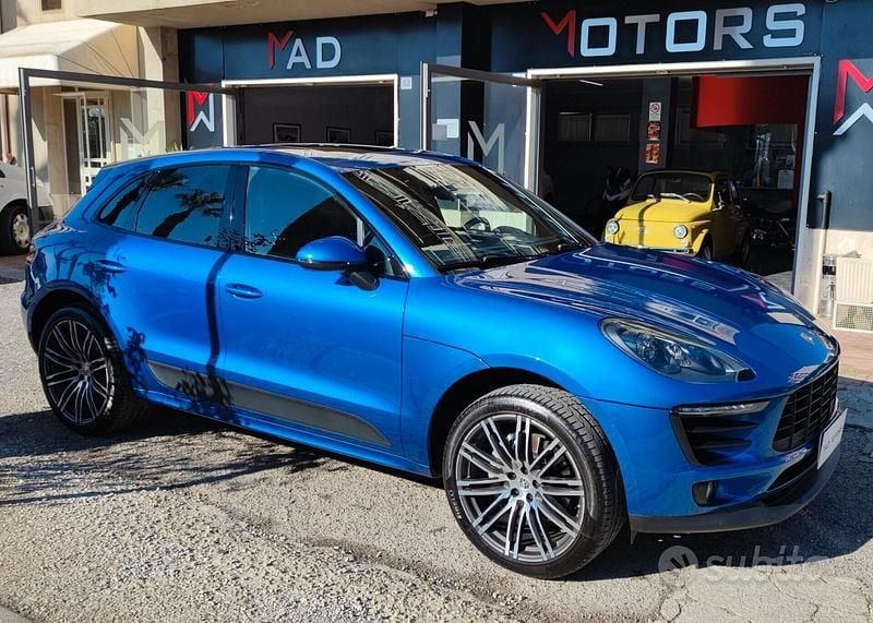 Usata Porsche Macan S 250 CV (183 kW) 2016 Blu SUV