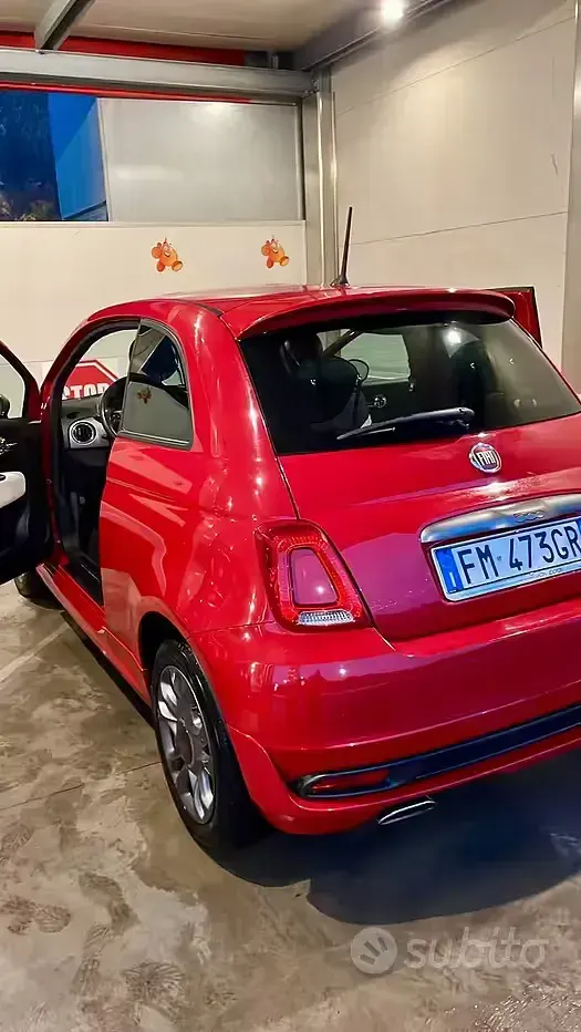 Usata Fiat 500S 95 CV (69 kW) 2017 Rosso Berlina