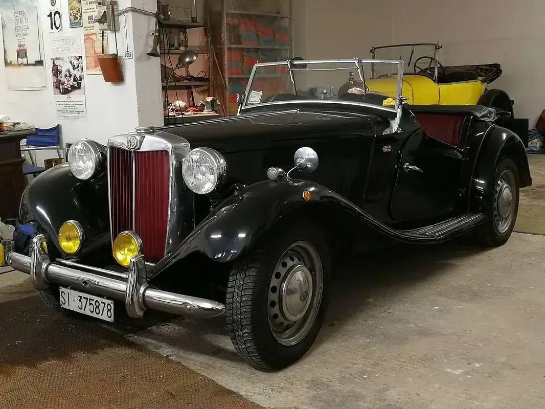 Usata MG TD 75 CV (55 kW) 1951 Nero Cabrio