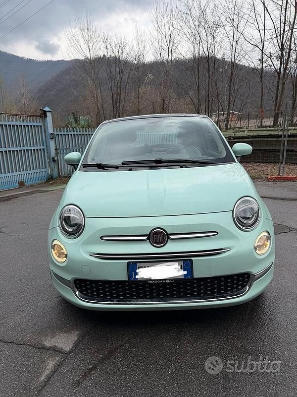 Usata Fiat 500 Lounge 95 CV (69 kW) 2017 Verde Utilitaria