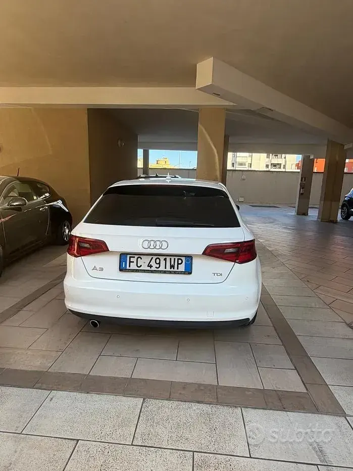 Usata Audi A3 Ambition 110 CV (80 kW) 2016 Bianco Berlina