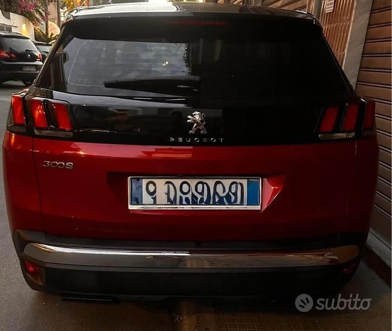Usata Peugeot 3008 120 CV (88 kW) 2017 Rosso SUV